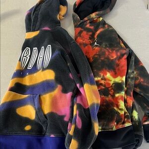 Nike Jordan Kids' Multicolor Tie-Dye Fleece Hoodie